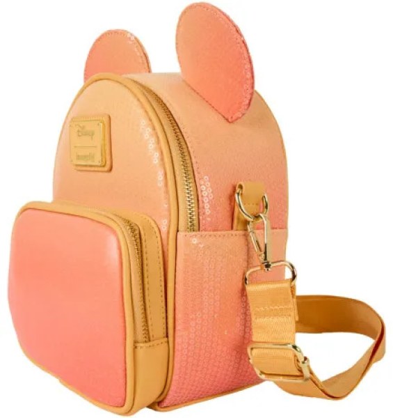 Mini zaino convertibile borsa a tracolla con paillettes Topolino - DISNEY LOUNGEFLY