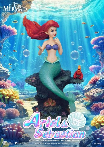 La Sirenetta Master Craft Ariel e Sebastian statuetta 42 cm - DISNEY MASTERCRAFT