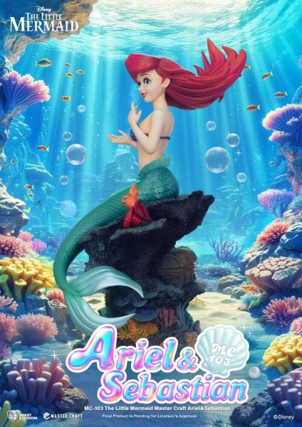 La Sirenetta Master Craft Ariel e Sebastian statuetta 42 cm - DISNEY MASTERCRAFT