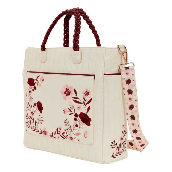 borsa a tracolla Loungefly Figural Cream & Red Floral