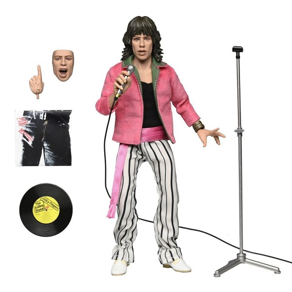 THE ROLLING STONES - ACTION FIGURE VESTITA DA 8" - FIGURA DI MICK JAGGER (1975)