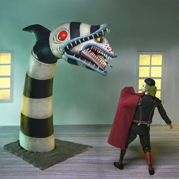 BEETLEJUICE BEETLEJUICE - ACTION FIGURE IN SCALA 7" - ULTIMATE "MATADOR" BEETLEJUICE E SANDWORM 2 PK