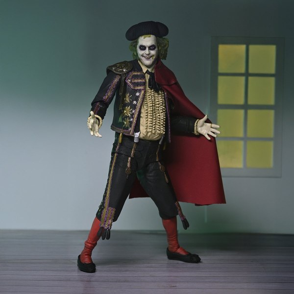 BEETLEJUICE BEETLEJUICE - ACTION FIGURE IN SCALA 7" - ULTIMATE "MATADOR" BEETLEJUICE E SANDWORM 2 PK