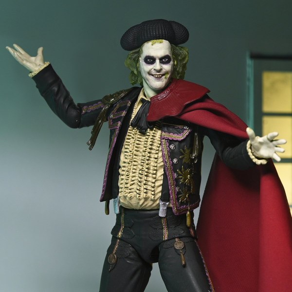 BEETLEJUICE BEETLEJUICE - ACTION FIGURE IN SCALA 7" - ULTIMATE "MATADOR" BEETLEJUICE E SANDWORM 2 PK