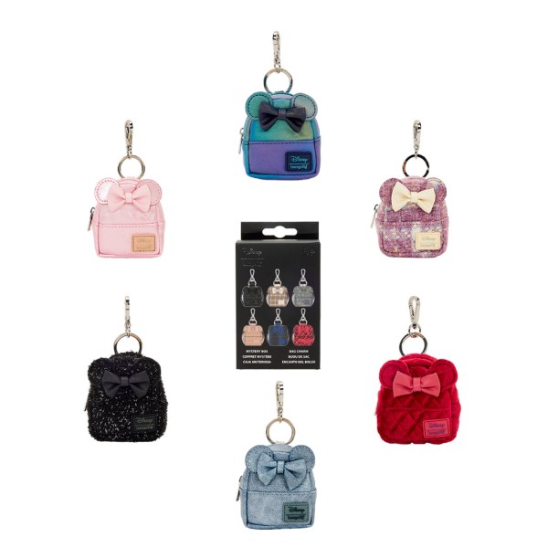 Portachiavi mini zaino misterioso Minnie glitterato - Disney Loungefly