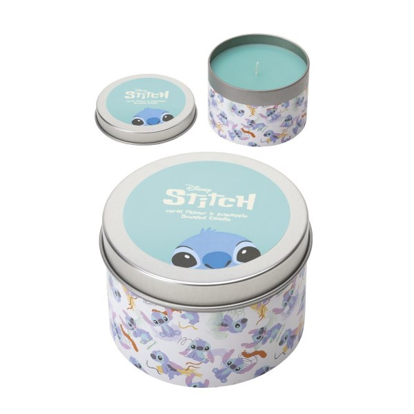 Candela in metallo Stitch fiore corallo e ananas - Disney Lilo & Stitch