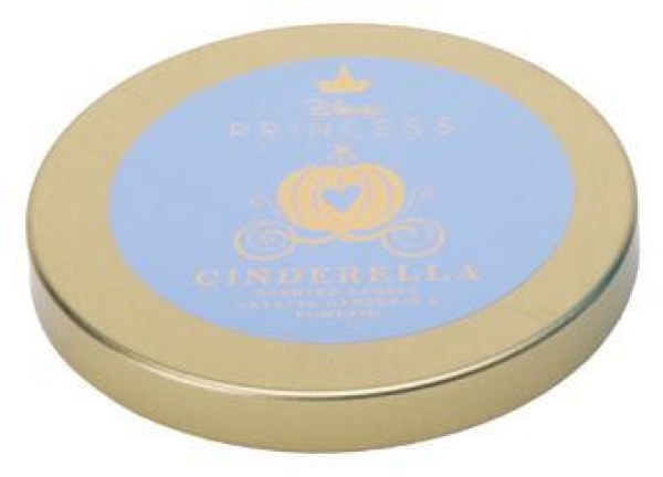 Candela in vetro Disney Cenerentola con coperchio, Gardenia e Zucca