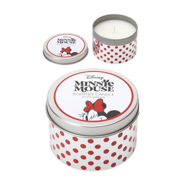 Candela in metallo Minnie gelsomino bianco - Disney Mickey & friends
