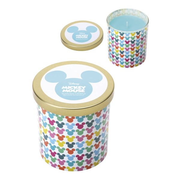 Candela in vetro Disney con coperchio, Paperina, Sea Spray e Cocco