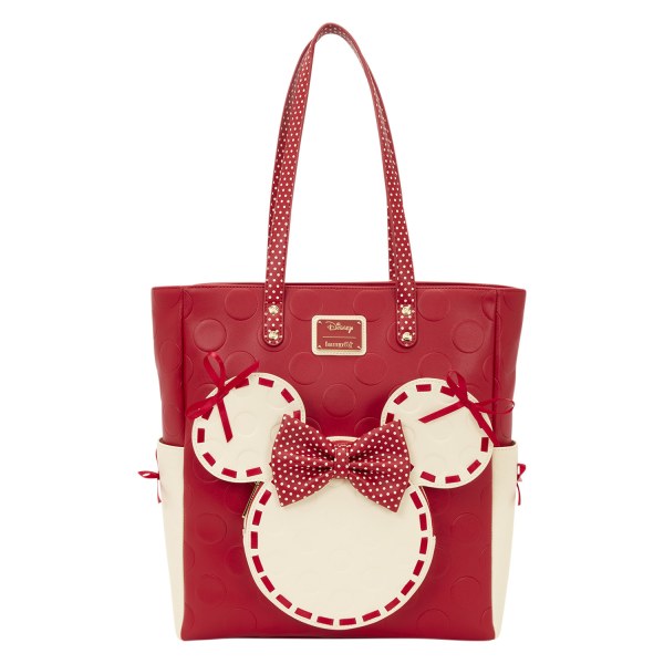BORSA TOTE MINNIE CON POIS - DISNEY LOUNGEFLY