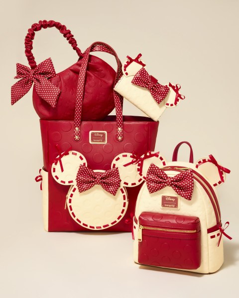 BORSA TOTE MINNIE CON POIS - DISNEY LOUNGEFLY