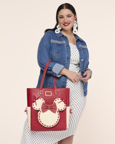 BORSA TOTE MINNIE CON POIS - DISNEY LOUNGEFLY
