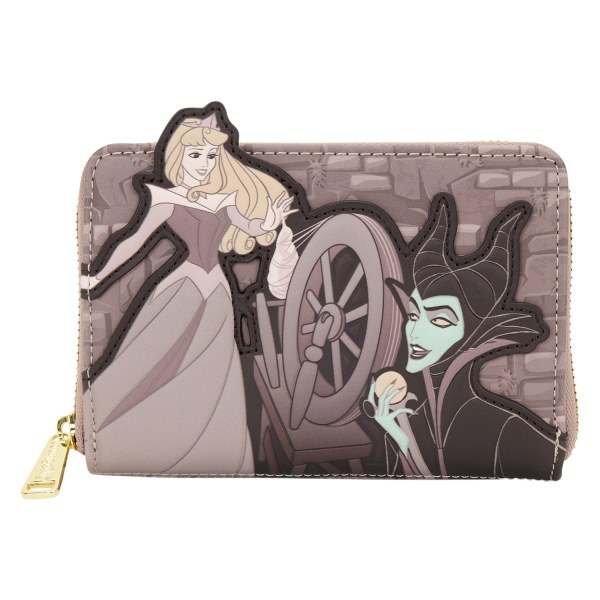 PORTAFOGLIO AURORA E MALEFICIENT CON FILATOIO - DISNEY LOUNGEFLY LA BELLA ADDORMENTATA