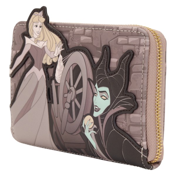 PORTAFOGLIO AURORA E MALEFICIENT CON FILATOIO - DISNEY LOUNGEFLY LA BELLA ADDORMENTATA
