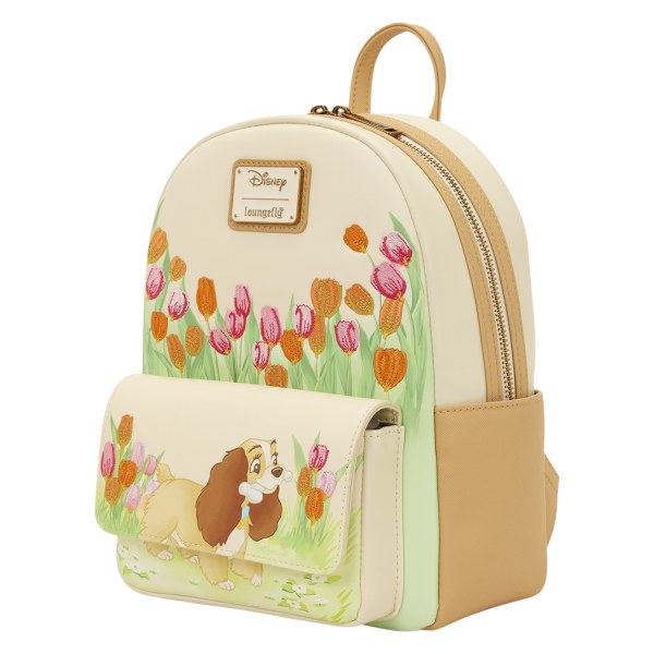 MINI ZAINO LADY PASTEL TULIP - DISNEY LOUNGEFLY LADY E IL VAGABONDO