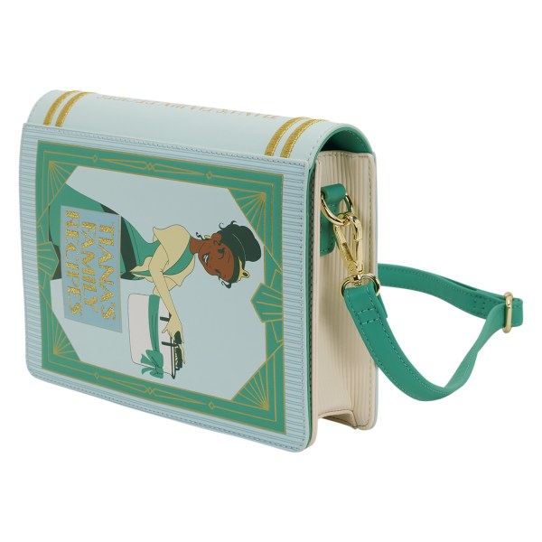 BORSA A TRACOLLA CON LIBRO DI RICETTE TIANA - DISNEY LOUNGEFLY LA PRINCIPESSA E IL RANOCCHIO