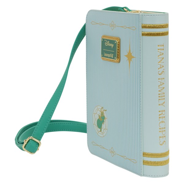 BORSA A TRACOLLA CON LIBRO DI RICETTE TIANA - DISNEY LOUNGEFLY LA PRINCIPESSA E IL RANOCCHIO
