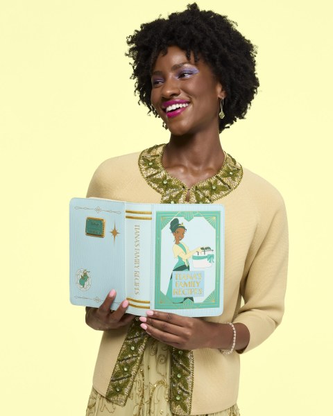 BORSA A TRACOLLA CON LIBRO DI RICETTE TIANA - DISNEY LOUNGEFLY LA PRINCIPESSA E IL RANOCCHIO
