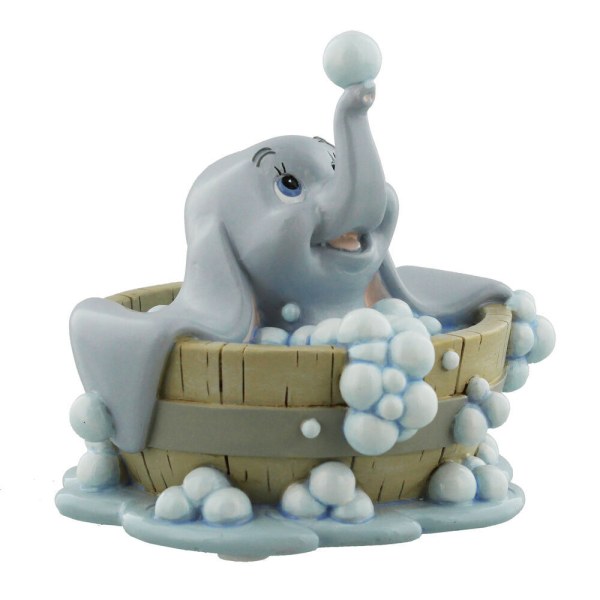 Statuina Disney Dumbo nella vasca da bagno, 10 cm
