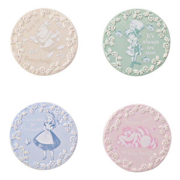 Set di 4 sottobicchieri Disney Alice nel Paese delle Meraviglie