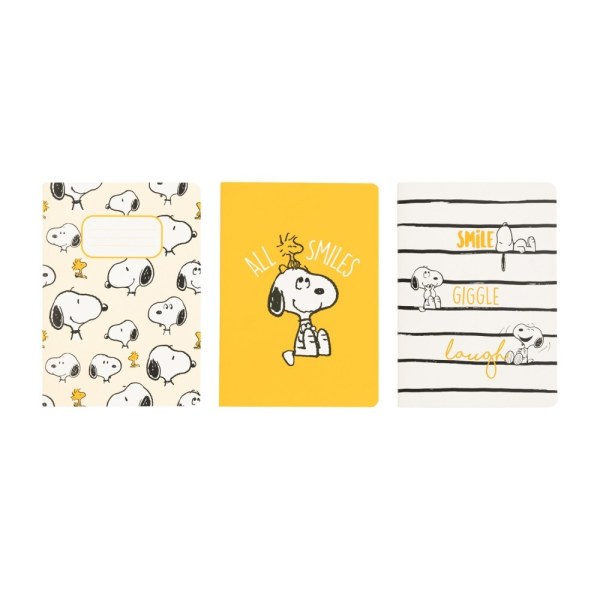 PACCHETTO 3 QUADERNI A6 LAZY DAYS - PEANUTS