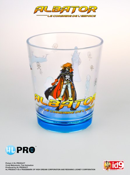 Capitan Harlock in piedi bicchiere di plastica - Capitan Harlock