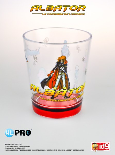 Capitan Harlock in piedi bicchiere di plastica - Capitan Harlock