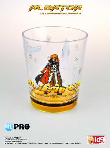 Capitan Harlock in piedi bicchiere di plastica - Capitan Harlock