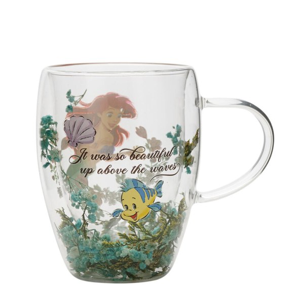 Tazza in vetro floreale Ariel - Disney Pastel Princess