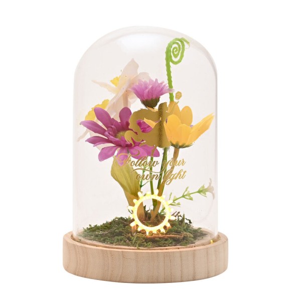 Campana di vetro decorativa illuminata Rapunzel - Disney Pastel Princess