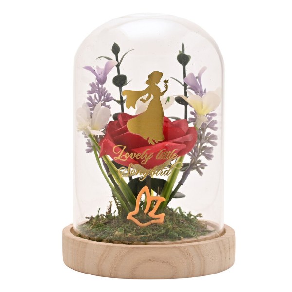 Campana di vetro decorativa e illuminata Biancaneve - Disney Pastel Princess