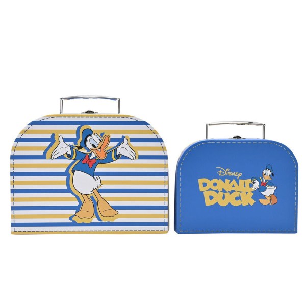Set di 2 scatole portaoggetti in valigia Disney Donald