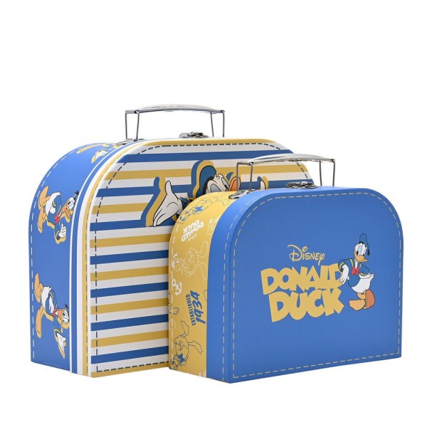 Set di 2 scatole portaoggetti in valigia Disney Donald