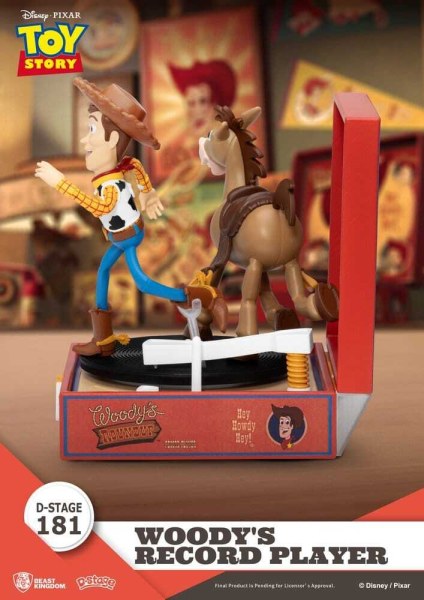 Toy Story Giradischi Serie Giradischi di Woody PVC Figure 13cm