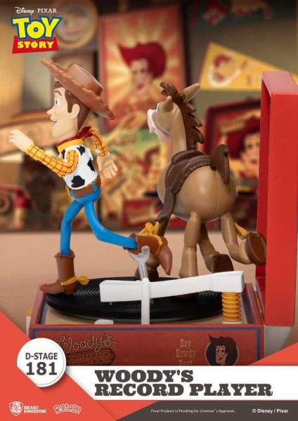 Toy Story Giradischi Serie Giradischi di Woody PVC Figure 13cm