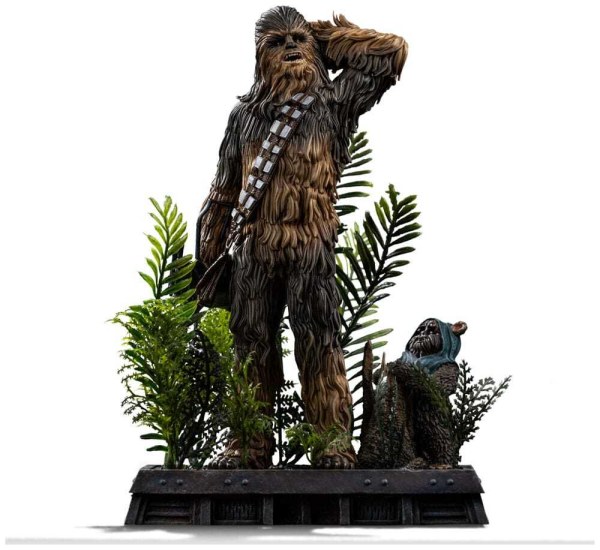 Art Scale Chewbacca e Tokkat 22 cm - Iron Studios Star Wars Episodio VI