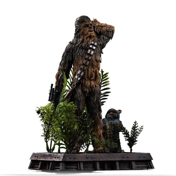 Art Scale Chewbacca e Tokkat 22 cm - Iron Studios Star Wars Episodio VI