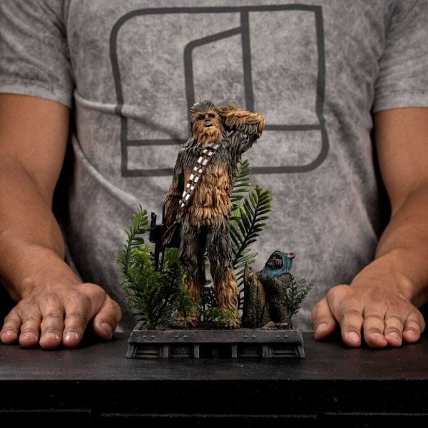 Art Scale Chewbacca e Tokkat 22 cm - Iron Studios Star Wars Episodio VI