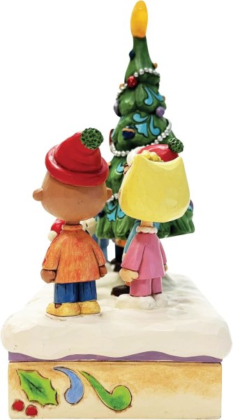 O Natale Tree: Statuina musicale Natale a LED Charlie Brown & Friends - Peanuts