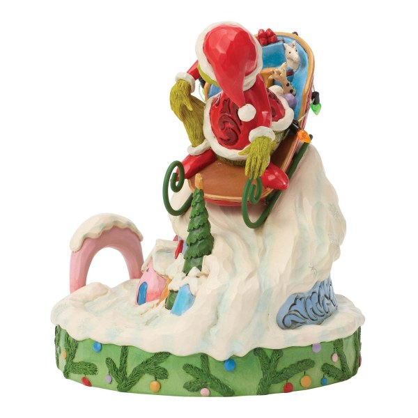 Grinch su una slitta - JIM SHORE GRINCH