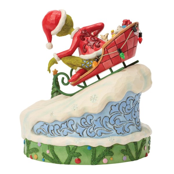Grinch su una slitta - JIM SHORE GRINCH