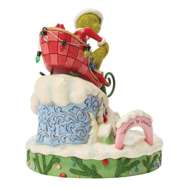Grinch su una slitta - JIM SHORE GRINCH