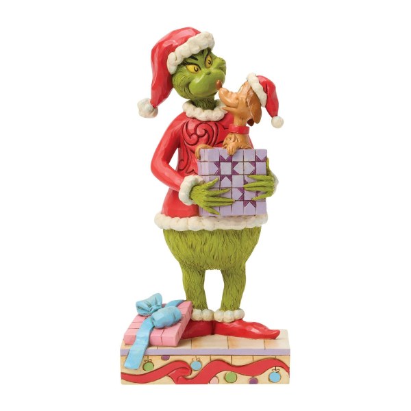 Grinch con un regalo in mano - JIM SHORE GRINCH