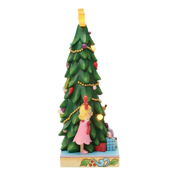 Grinch, Cindy e Max sbirciano dall'albero di Natale - JIM SHORE GRINCH