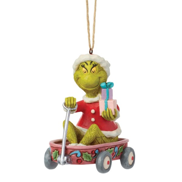 Ornamento da appendere a forma di carro Grinch - JIM SHORE GRINCH