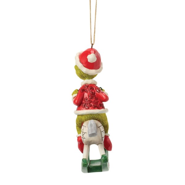 Ornamento da appendere a forma di cavallo a dondolo Grinch - JIM SHORE GRINCH
