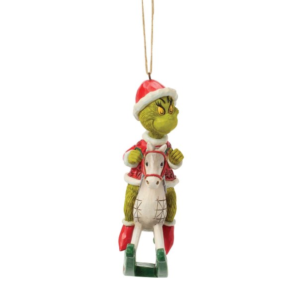 Ornamento da appendere a forma di cavallo a dondolo Grinch - JIM SHORE GRINCH