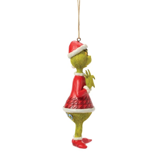 Ornamento a forma di cuore Grinch con mani sospese - JIM SHORE GRINCH