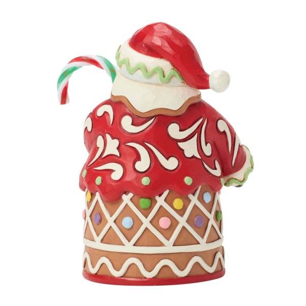 Babbo Natale di pan di zenzero con bastoncino di zucchero formato pinta - Heartwood Creek