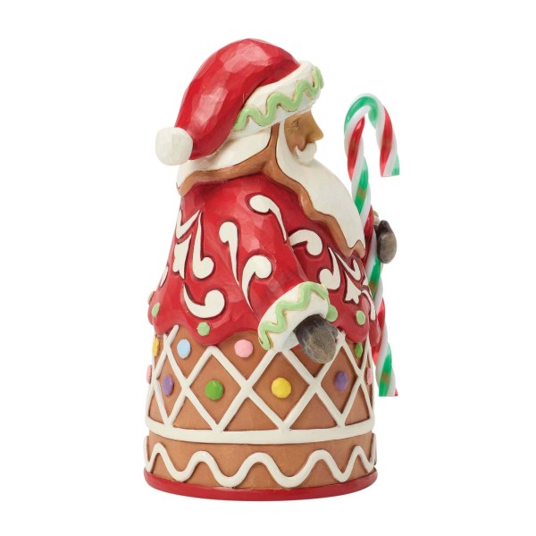 Babbo Natale di pan di zenzero con bastoncino di zucchero formato pinta - Heartwood Creek